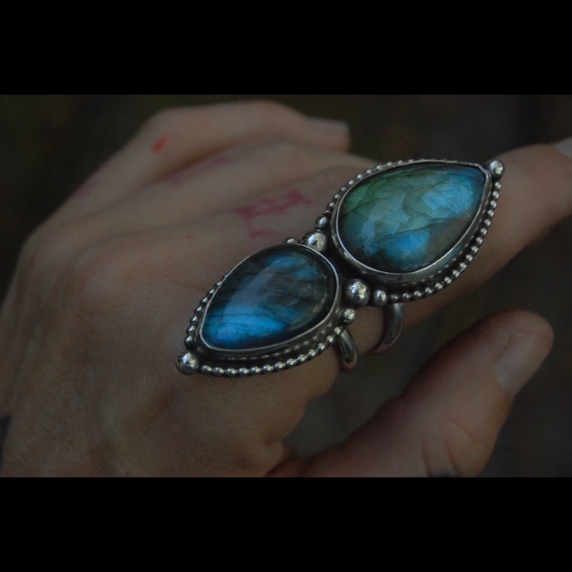 Blue Labrodit Ring